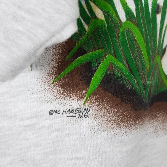 Vintage Harelquin Tiger Wild Animals 90s Big Cats Graphic Size Large - Picture 5 of 6